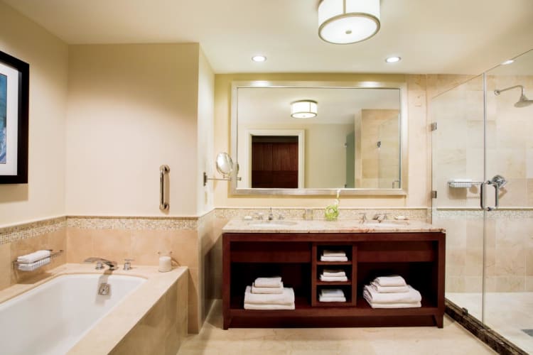 Model room bathroom